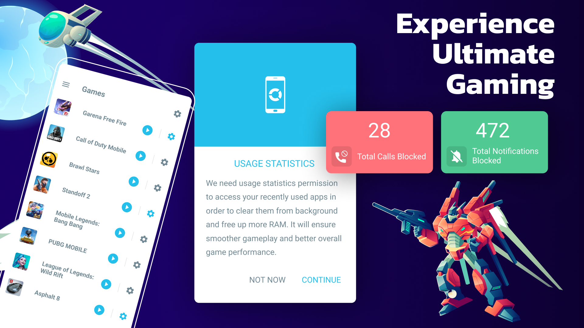 اسکرین شات 2 برنامه Gaming Mode - Game Booster PRO