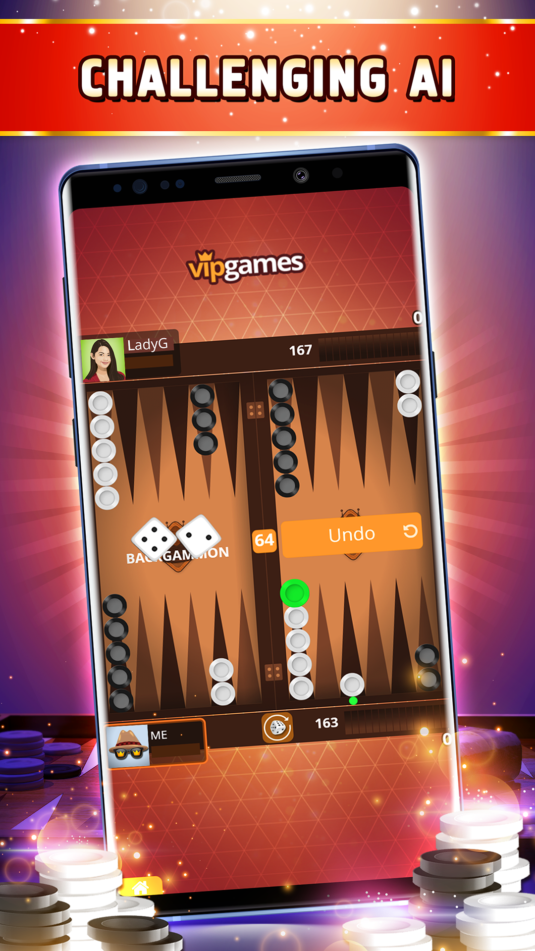 اسکرین شات 3 بازی Backgammon Offline・Board Game