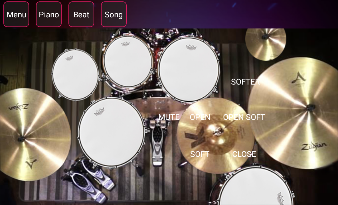 اسکرین شات 1 برنامه Real Drums - Z Player