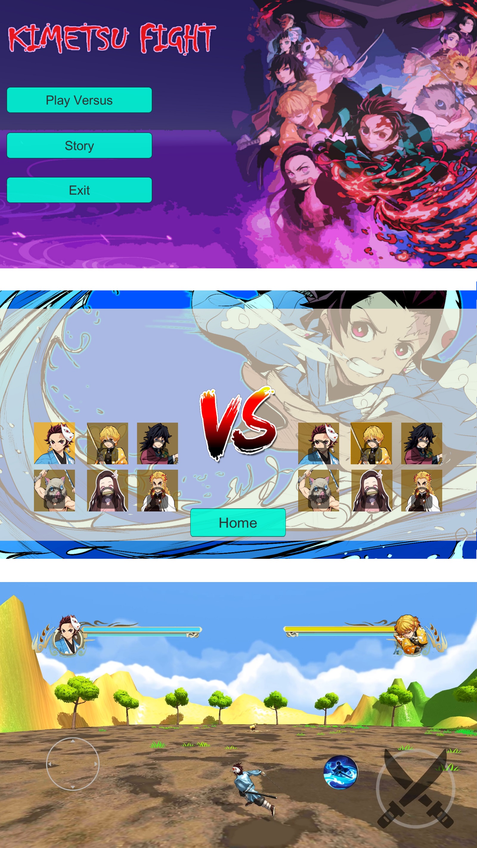 اسکرین شات 5 بازی Kimetsu Fight - Demon Slayer