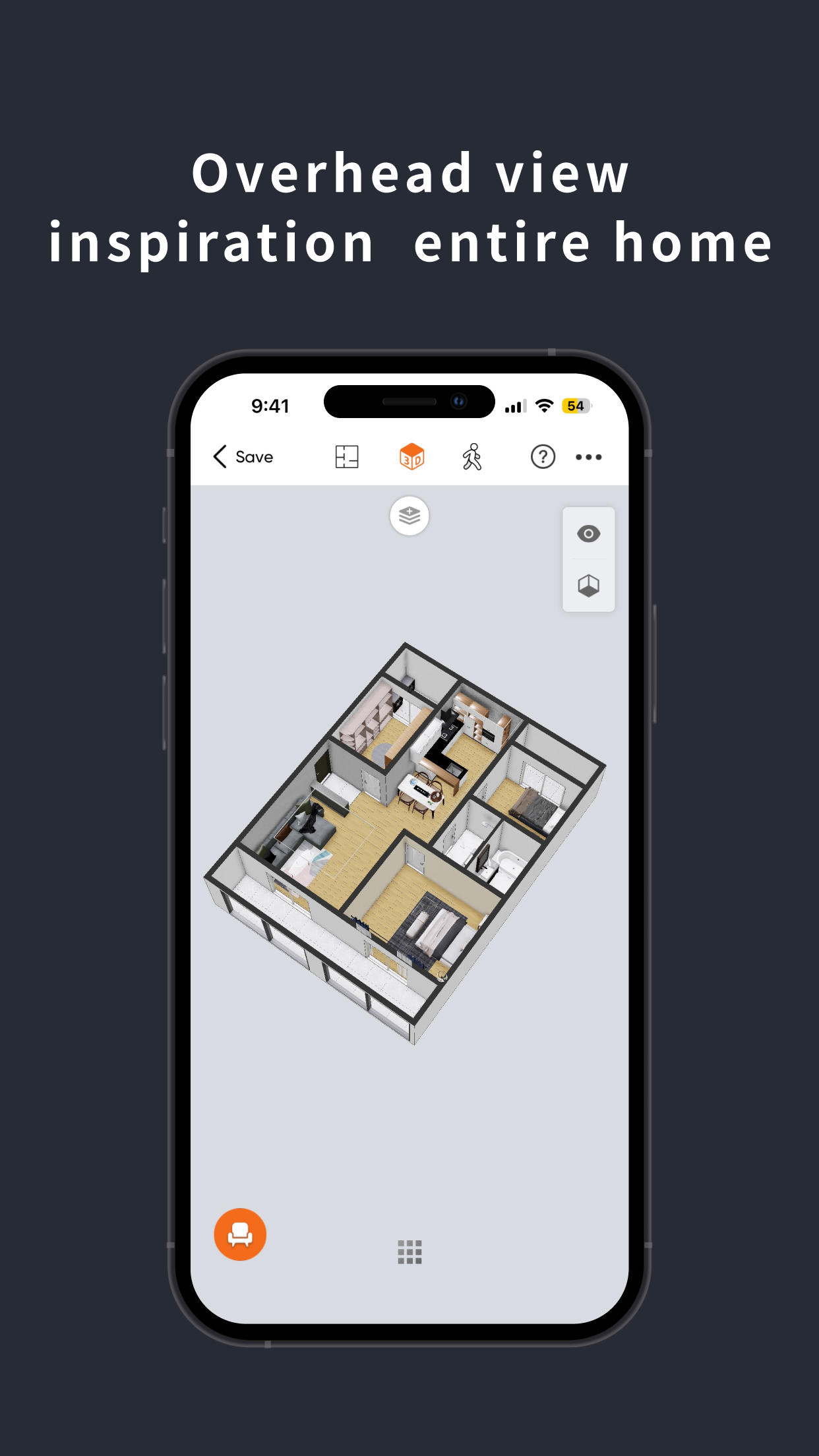 اسکرین شات 4 برنامه JoyPlan-Quick House Design 3D