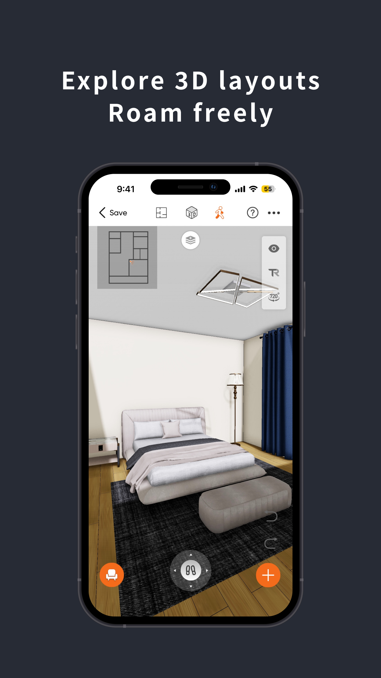 اسکرین شات 5 برنامه JoyPlan-Quick House Design 3D