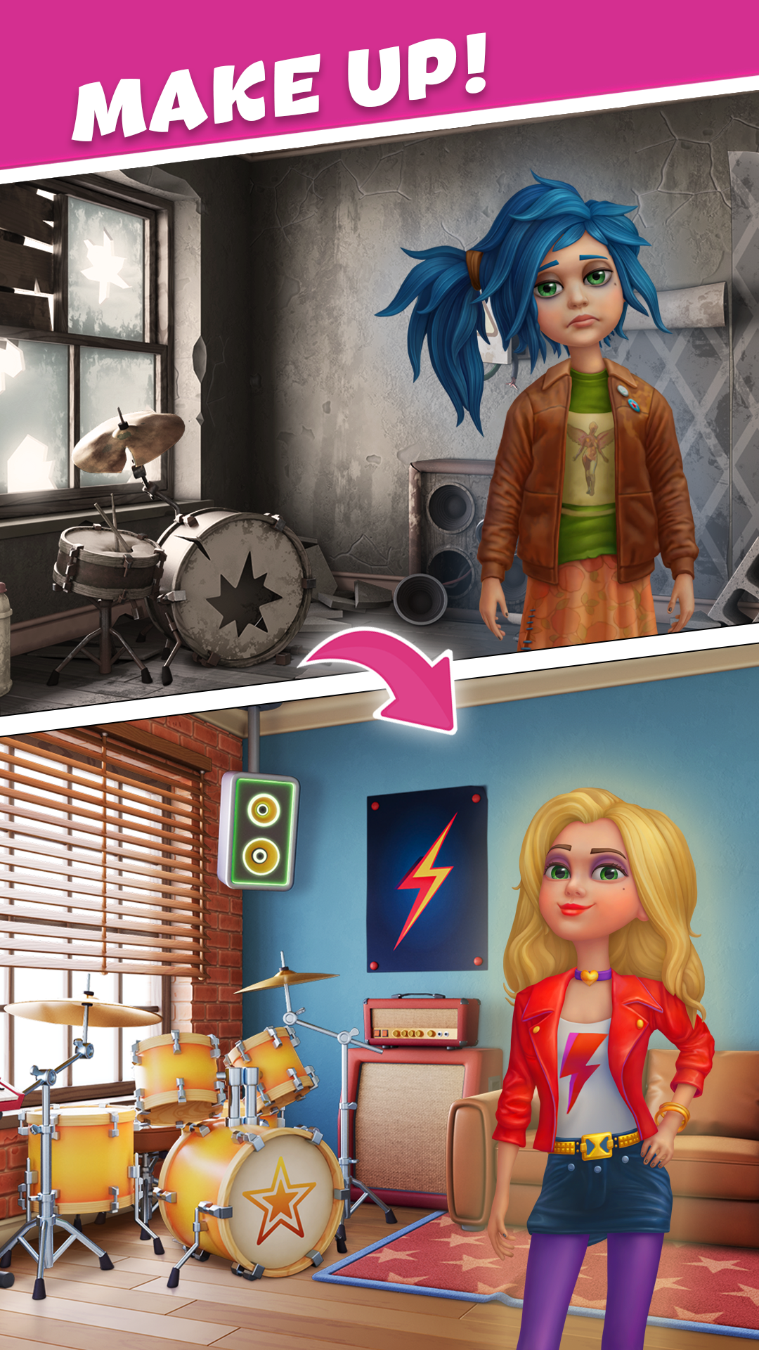 اسکرین شات 8 بازی Makeover Time: Match 3 puzzles