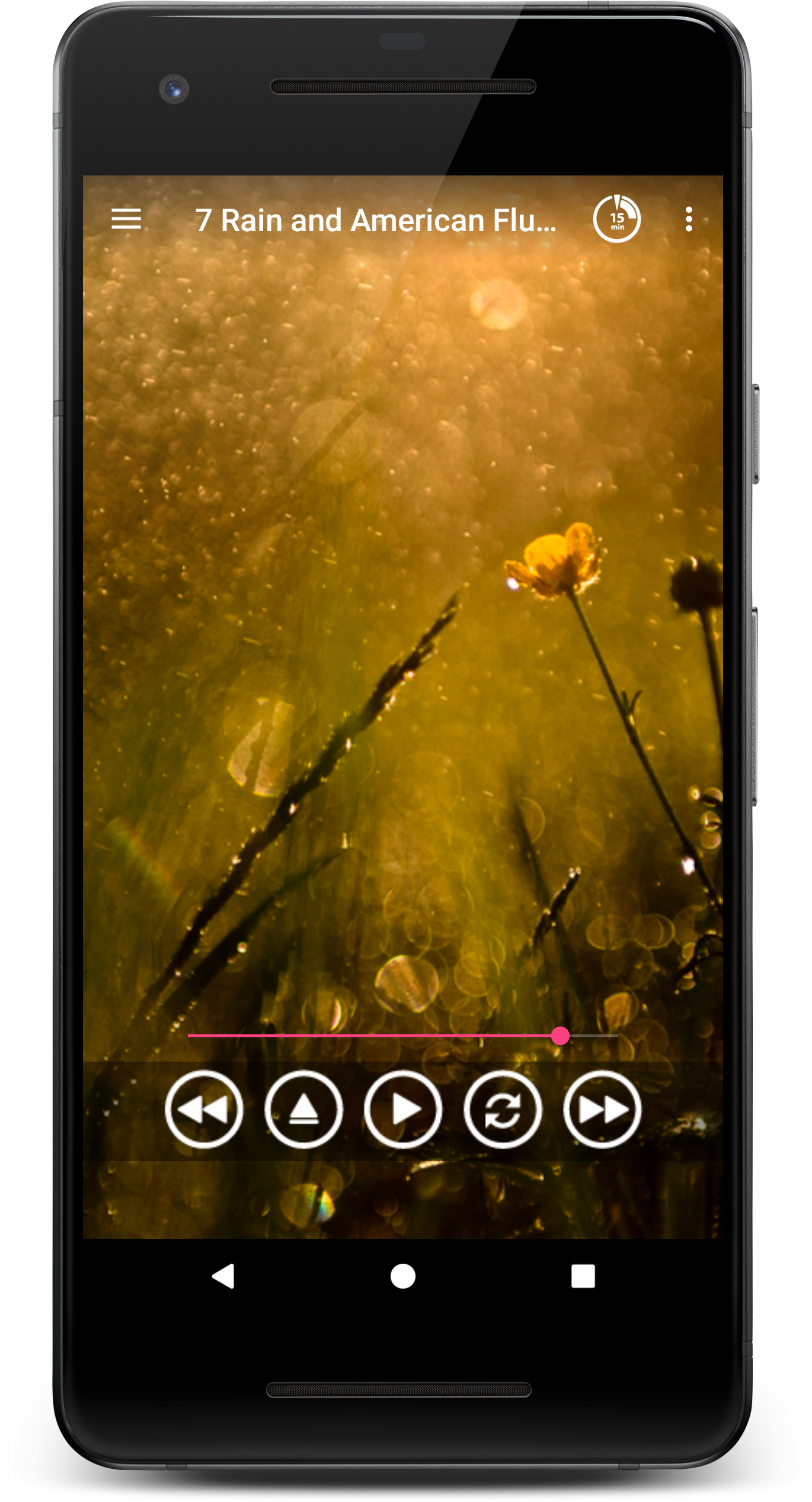 اسکرین شات 6 برنامه Rain Sounds - Sleep & Relax