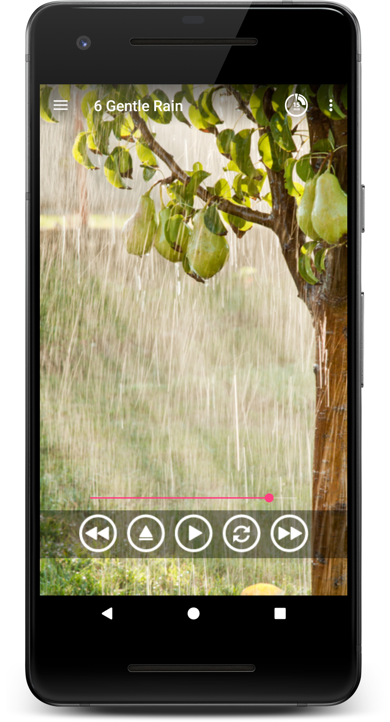 اسکرین شات 4 برنامه Rain Sounds - Sleep & Relax