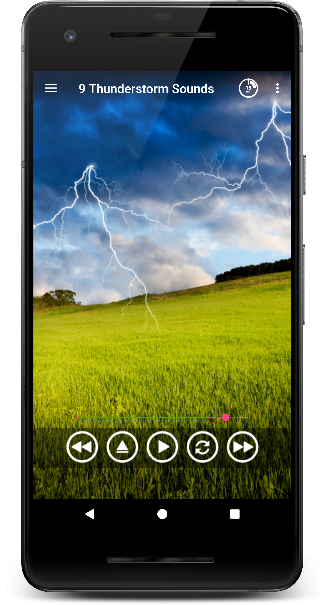 اسکرین شات 3 برنامه Rain Sounds - Sleep & Relax