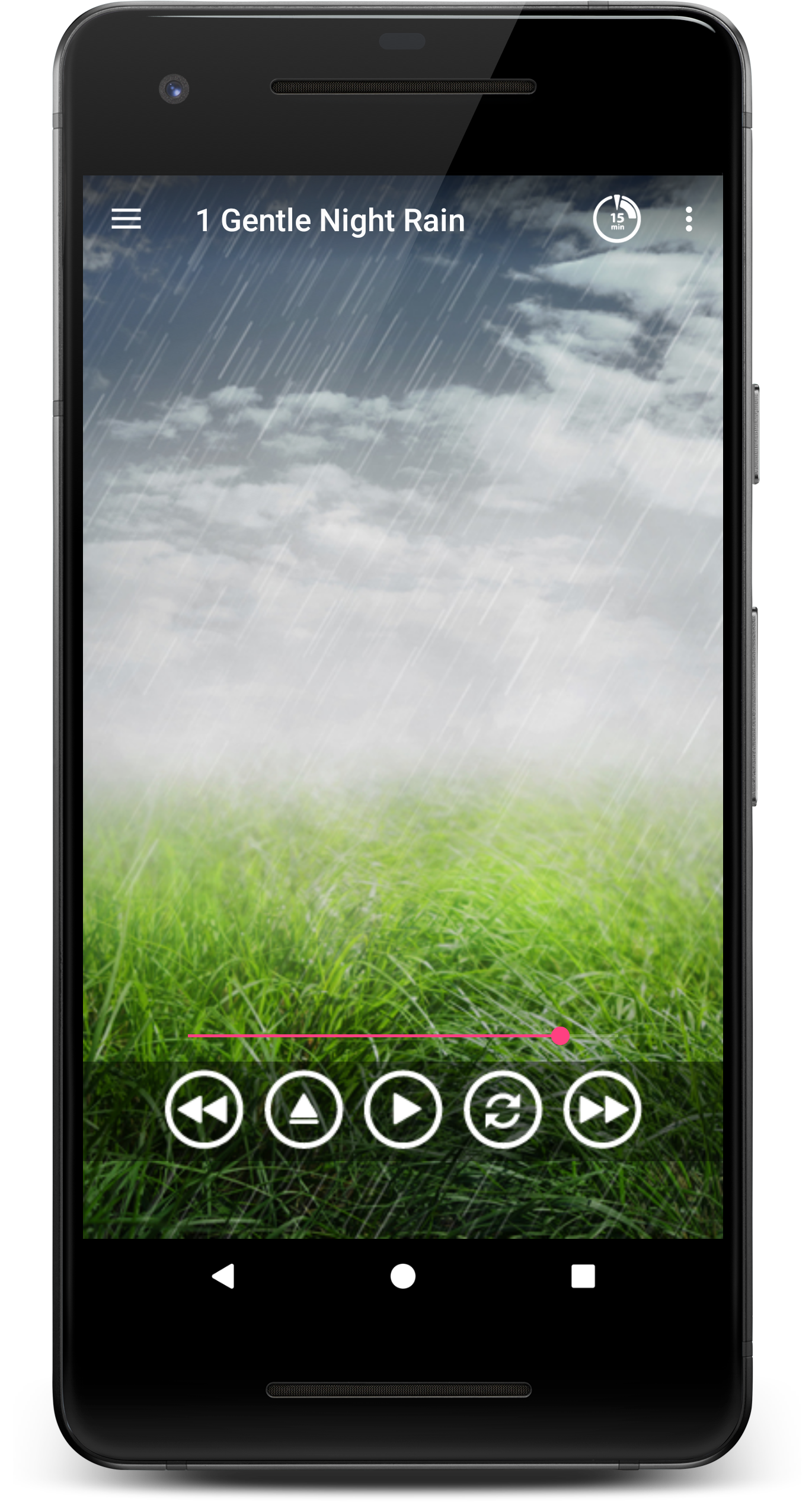 اسکرین شات 1 برنامه Rain Sounds - Sleep & Relax