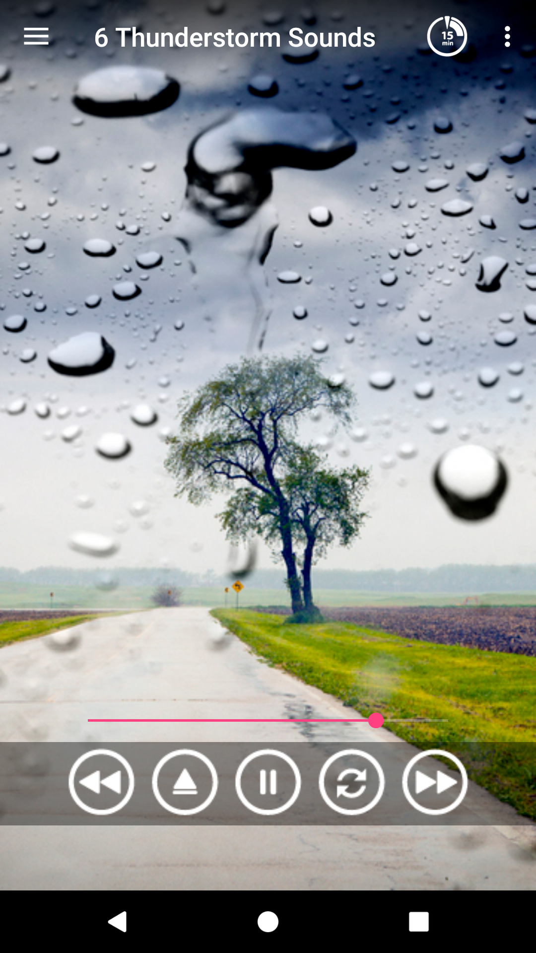 اسکرین شات 4 برنامه Thunderstorm sounds for sleep