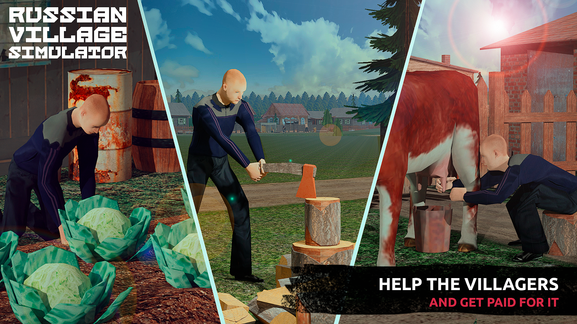 اسکرین شات 3 بازی Russian Village Simulator 3D