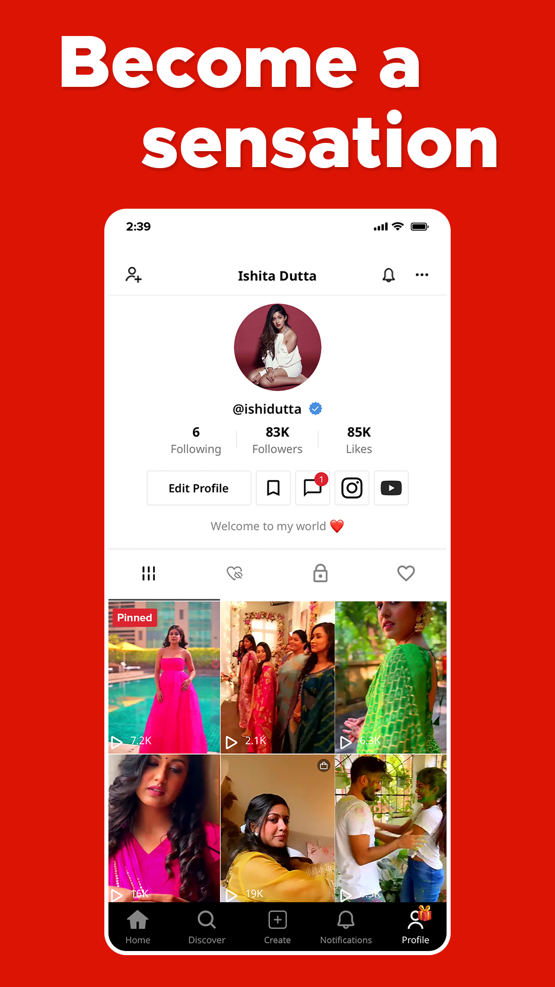 اسکرین شات 7 برنامه Hipi - Short Videos | Rewards