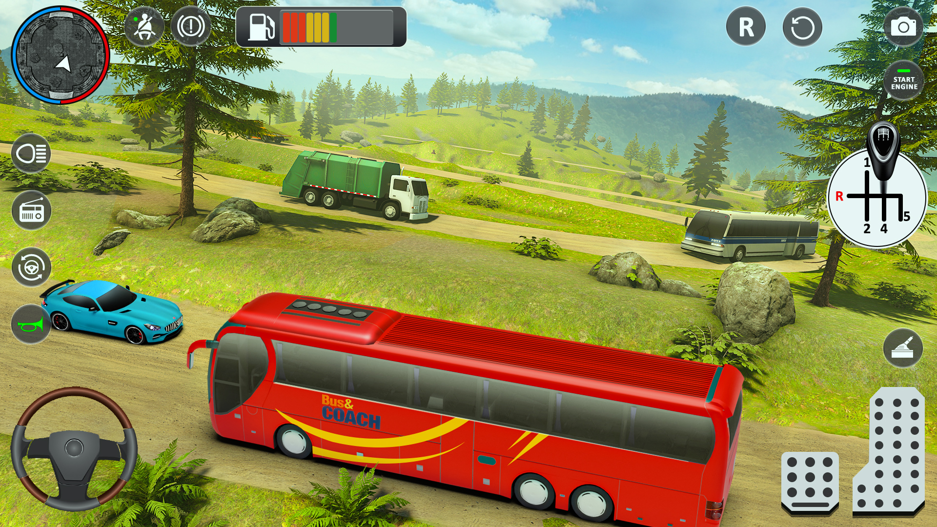 اسکرین شات 5 برنامه Bus Simulator 3D - Bus Games