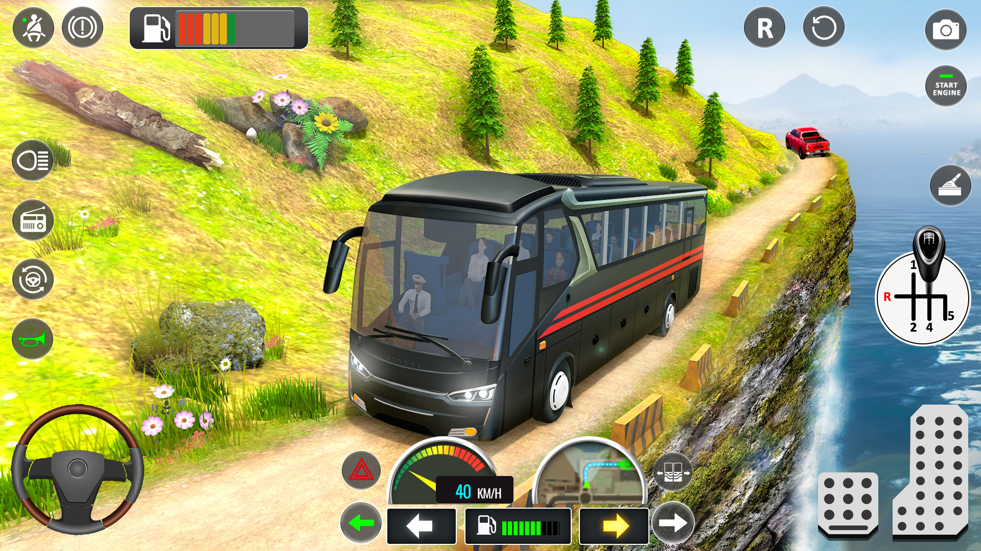 اسکرین شات 1 برنامه Bus Simulator 3D - Bus Games