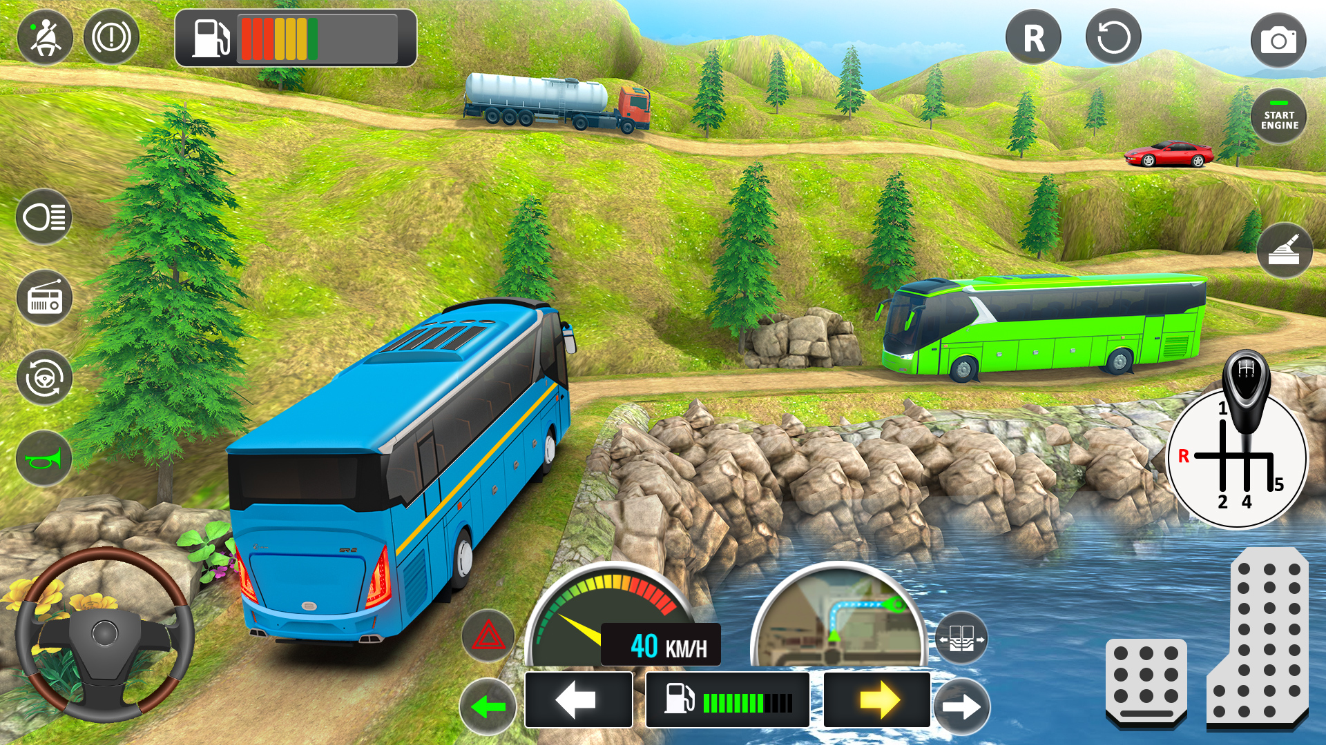 اسکرین شات 2 برنامه Bus Simulator 3D - Bus Games