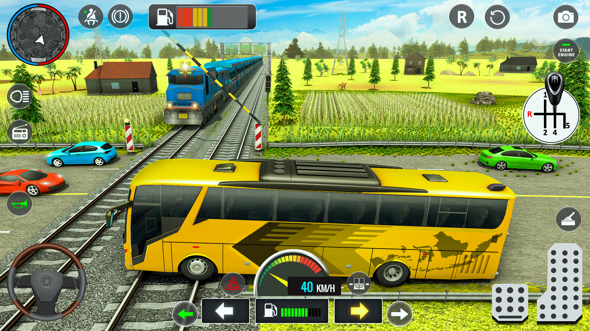 اسکرین شات 3 برنامه Bus Simulator 3D - Bus Games