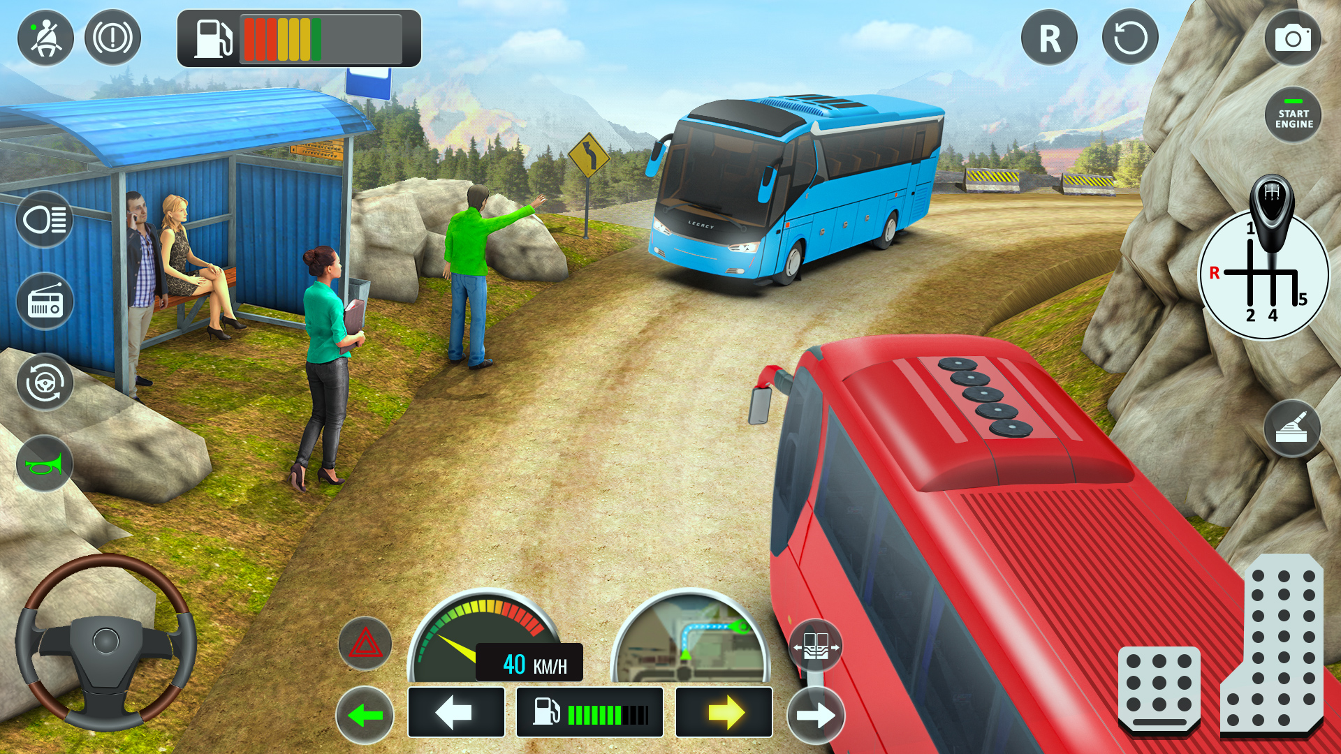 اسکرین شات 4 برنامه Bus Simulator 3D - Bus Games