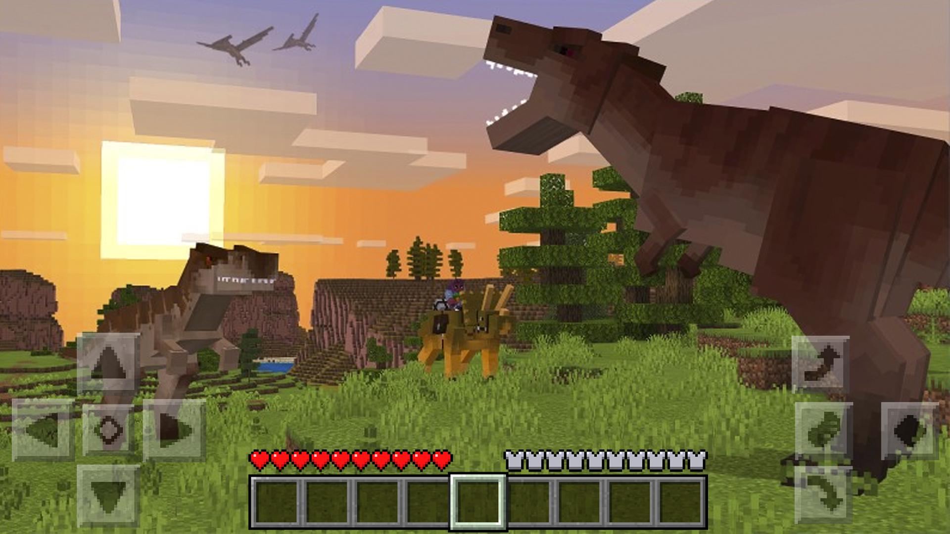 اسکرین شات 1 برنامه Dinosaur mods for Minecraft PE