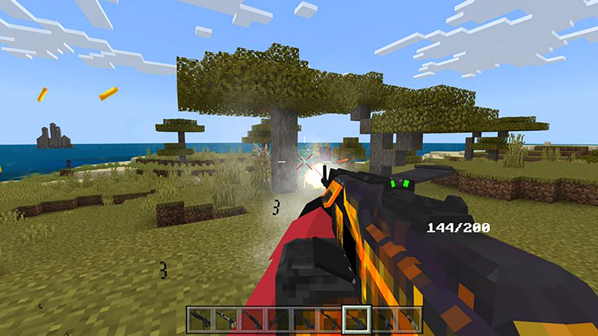 اسکرین شات 3 برنامه Gun mods for Minecraft