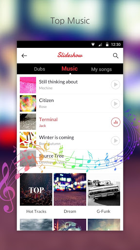 اسکرین شات 8 برنامه Music Video Maker: Slideshow