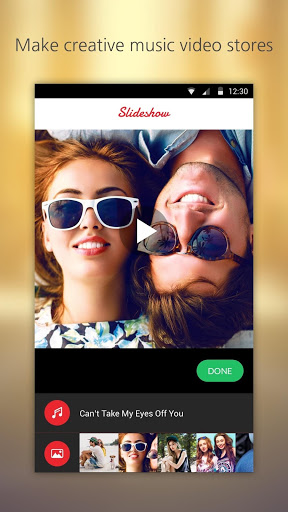 اسکرین شات 1 برنامه Music Video Maker: Slideshow