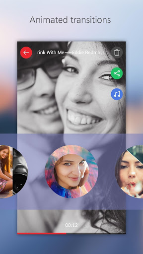 اسکرین شات 5 برنامه Music Video Maker: Slideshow