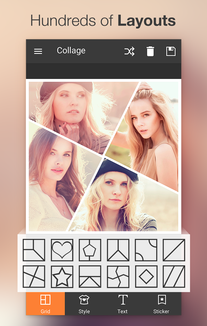 اسکرین شات 2 برنامه Photo Collage Editor
