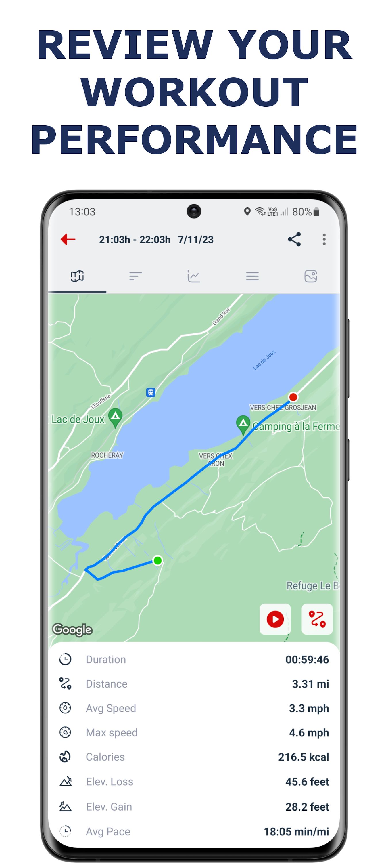 اسکرین شات 3 برنامه Cycling app — Bike Tracker