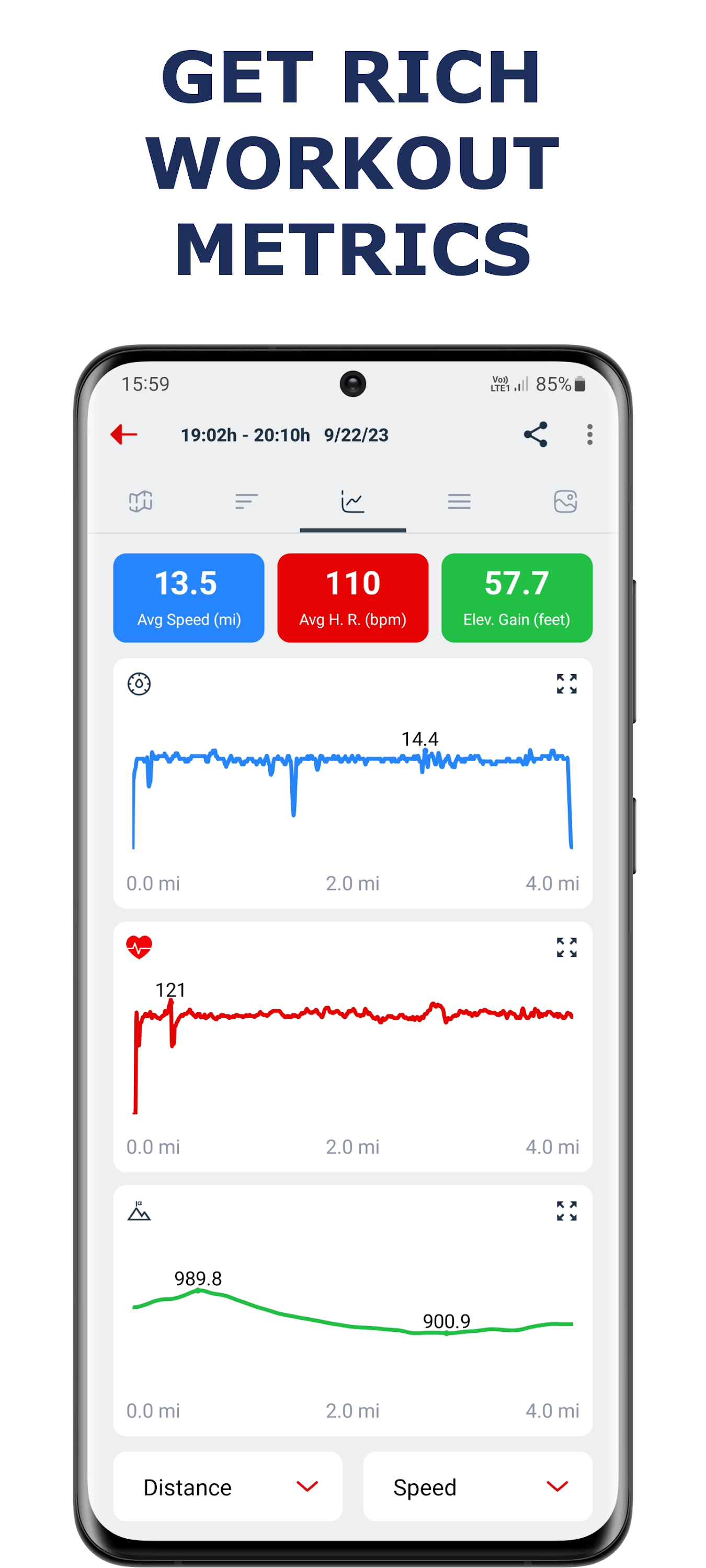 اسکرین شات 4 برنامه Cycling app — Bike Tracker