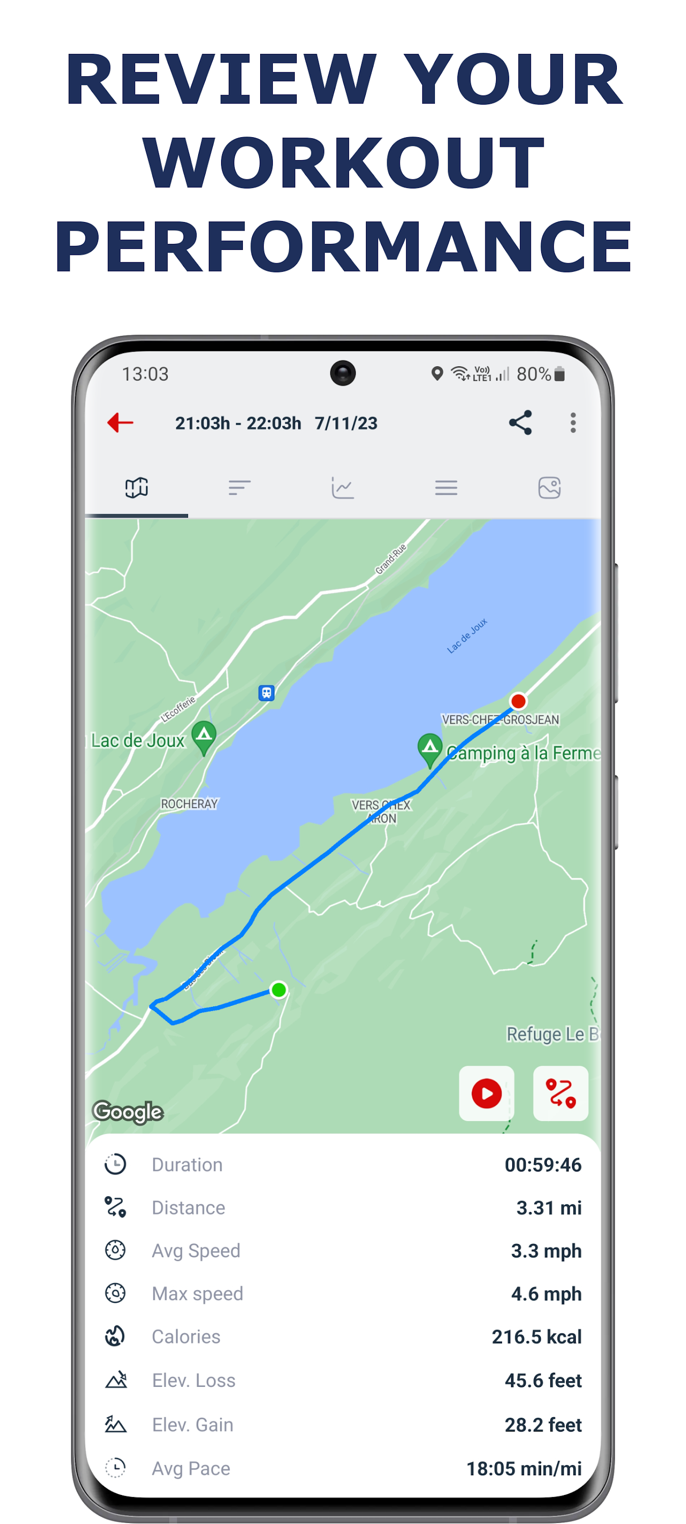 اسکرین شات 3 برنامه Running & Jogging, Run tracker