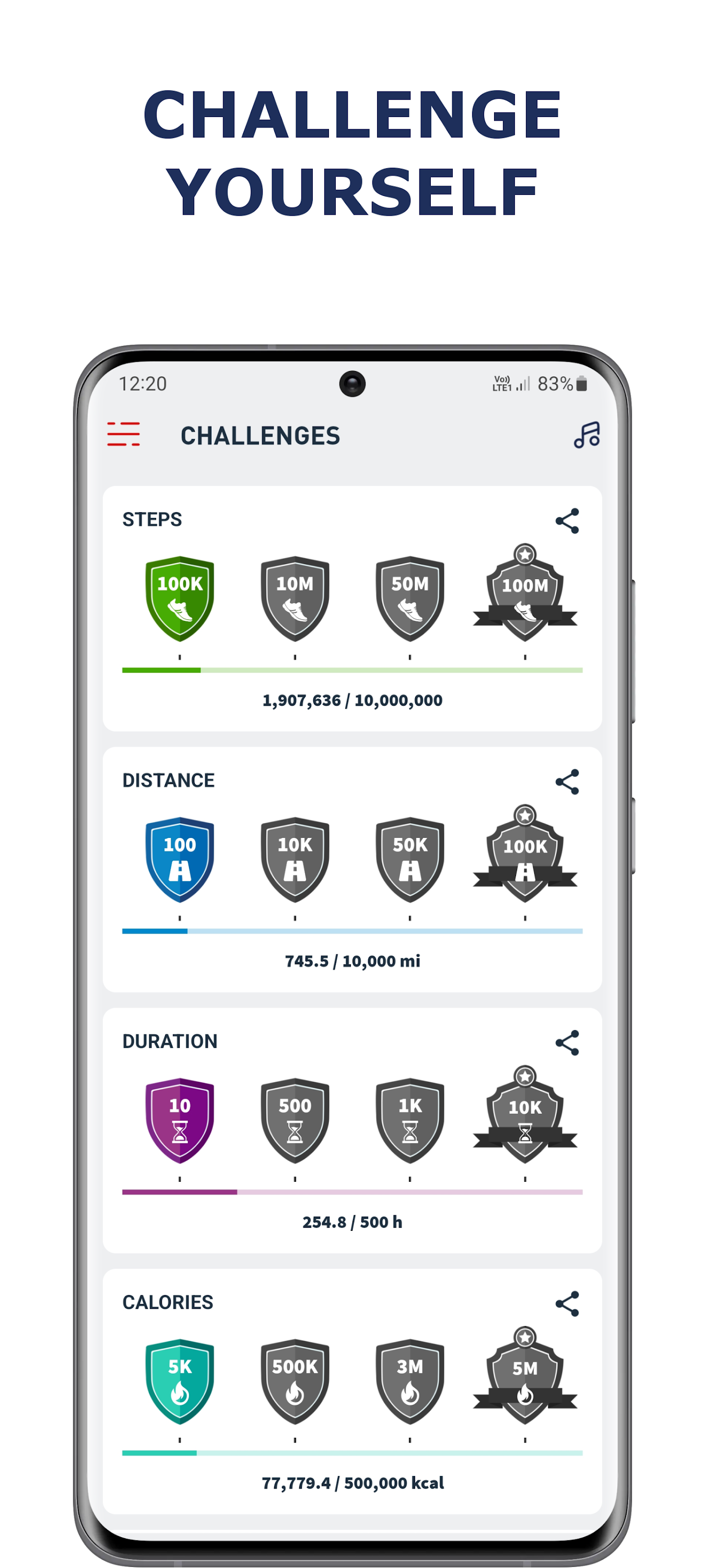 اسکرین شات 7 برنامه Pedometer app — Step Counter