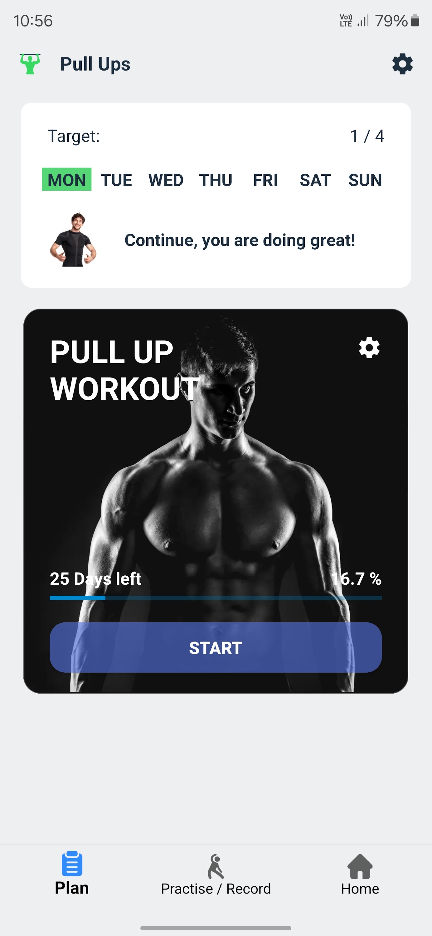 اسکرین شات 1 برنامه Zeopoxa Pull Ups
