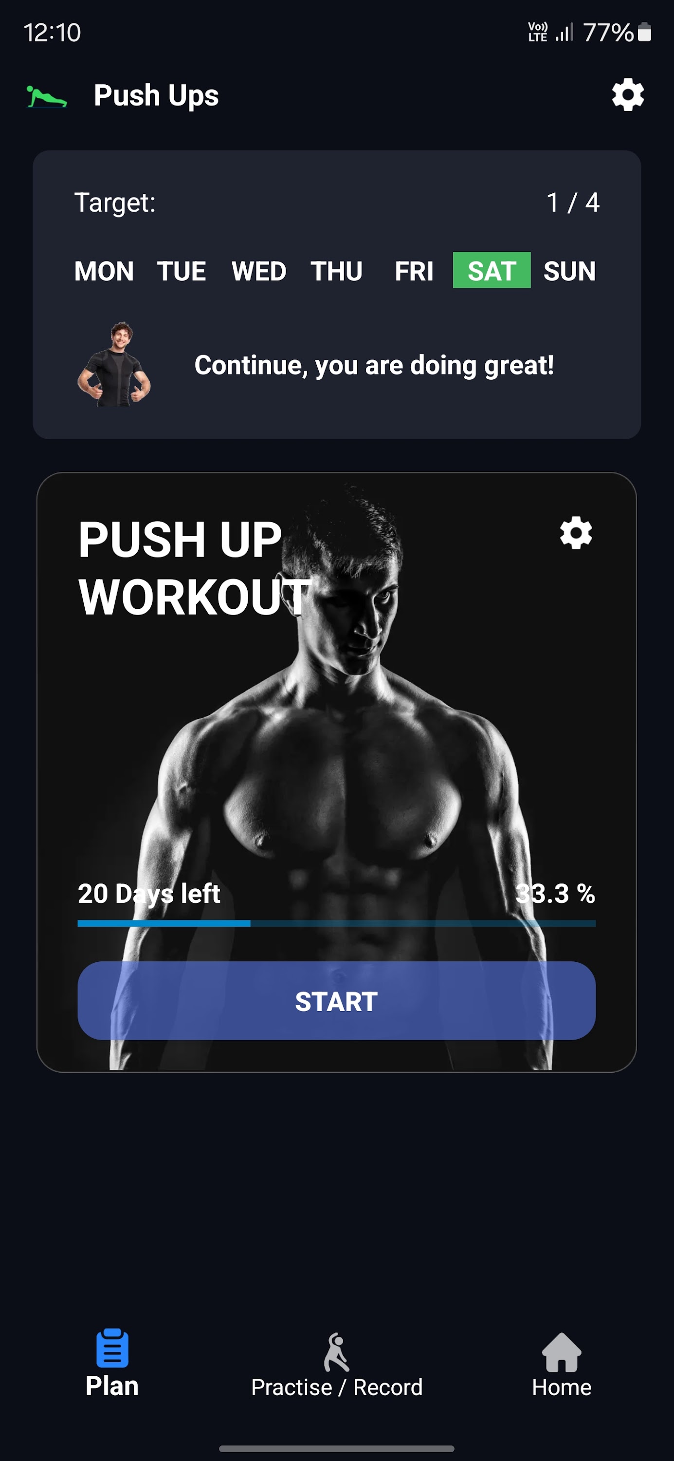 اسکرین شات 1 برنامه Zeopoxa Push Ups Workout