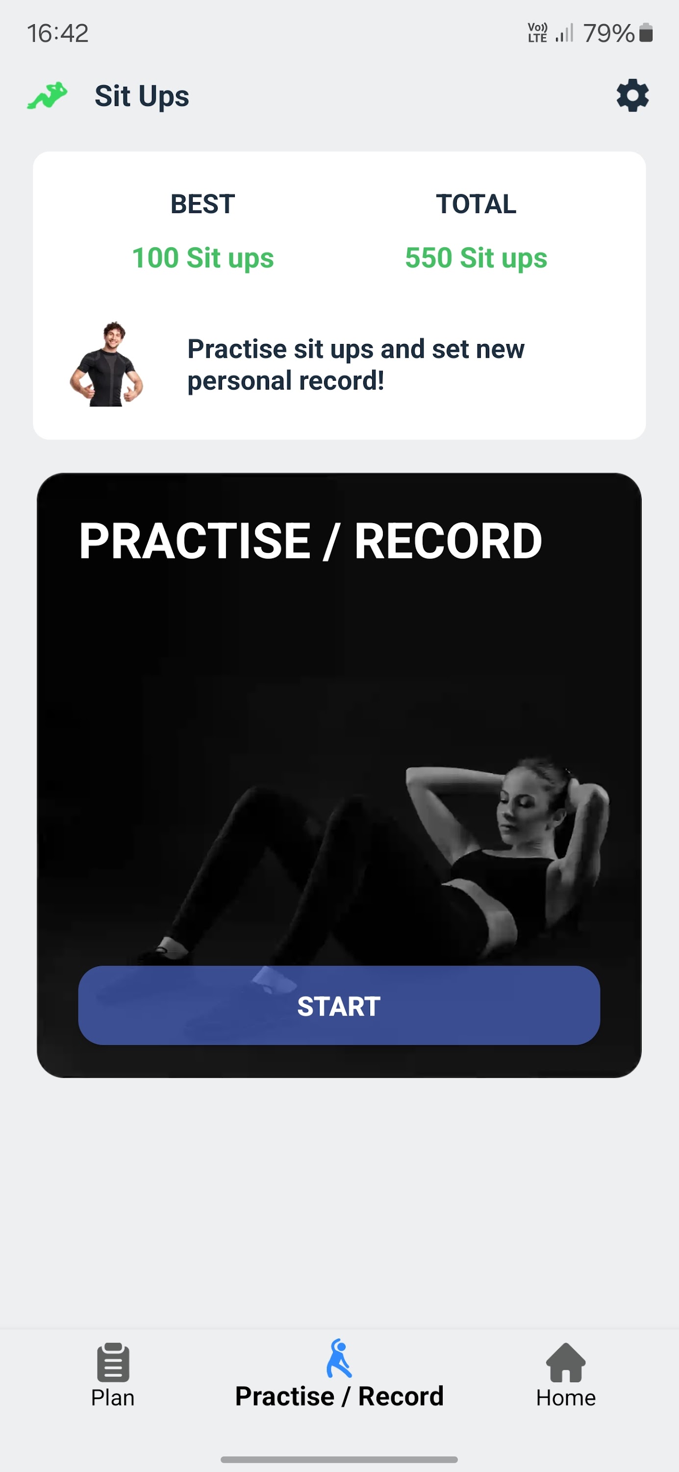 اسکرین شات 6 برنامه Zeopoxa Sit Ups - Abs Workout