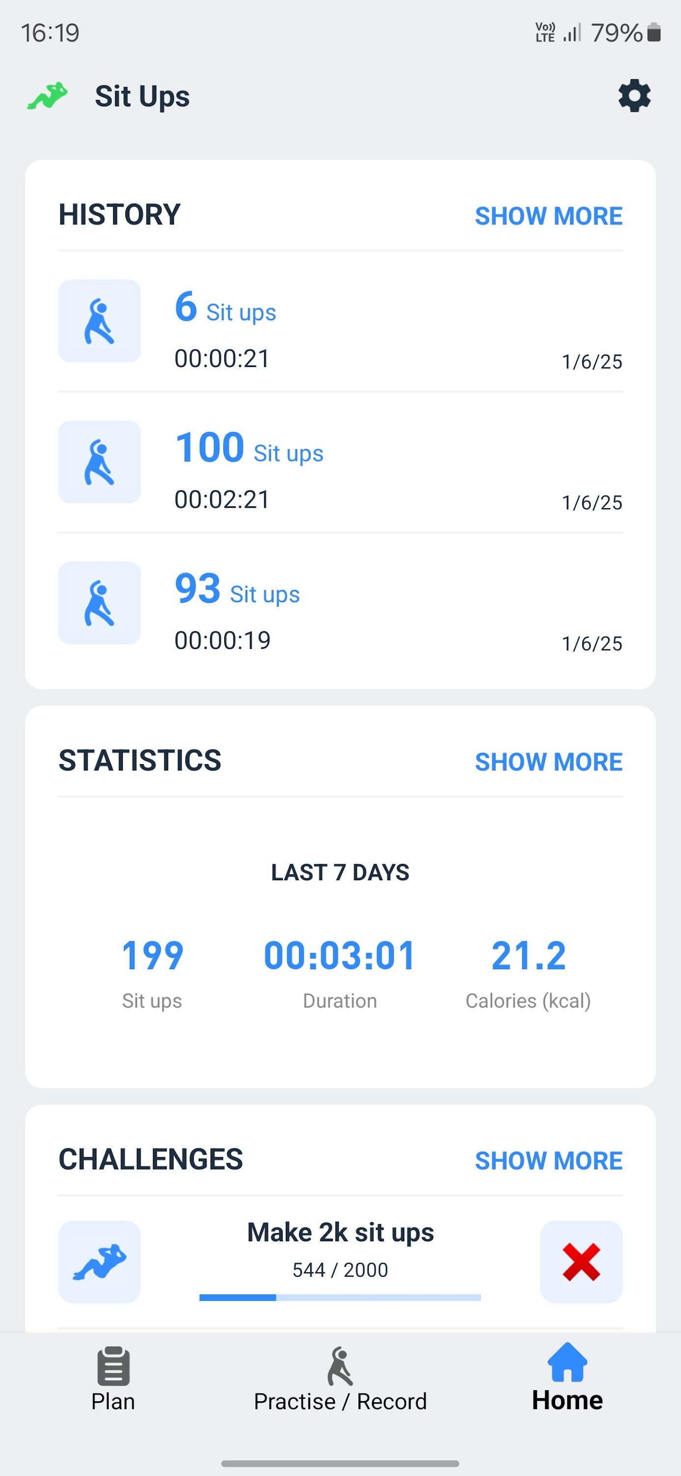 اسکرین شات 7 برنامه Zeopoxa Sit Ups - Abs Workout