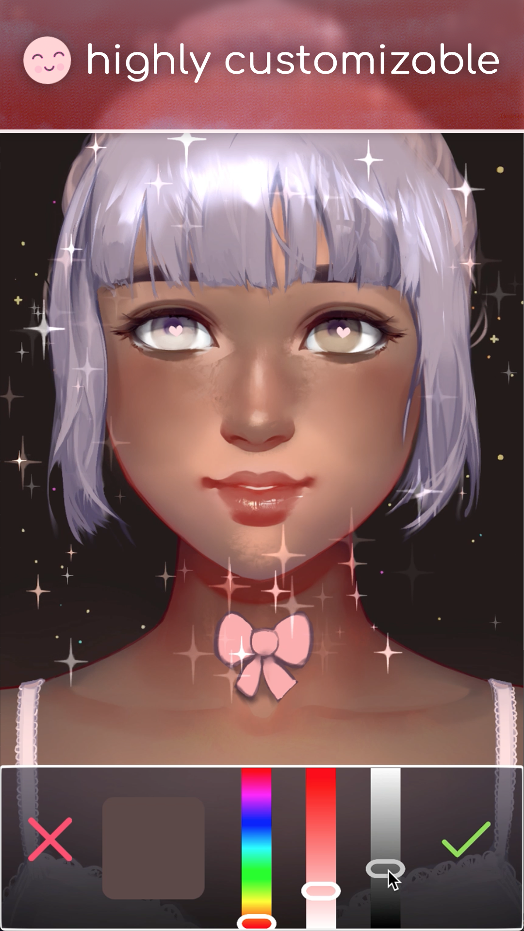 اسکرین شات 3 بازی Live Portrait Maker: Girls