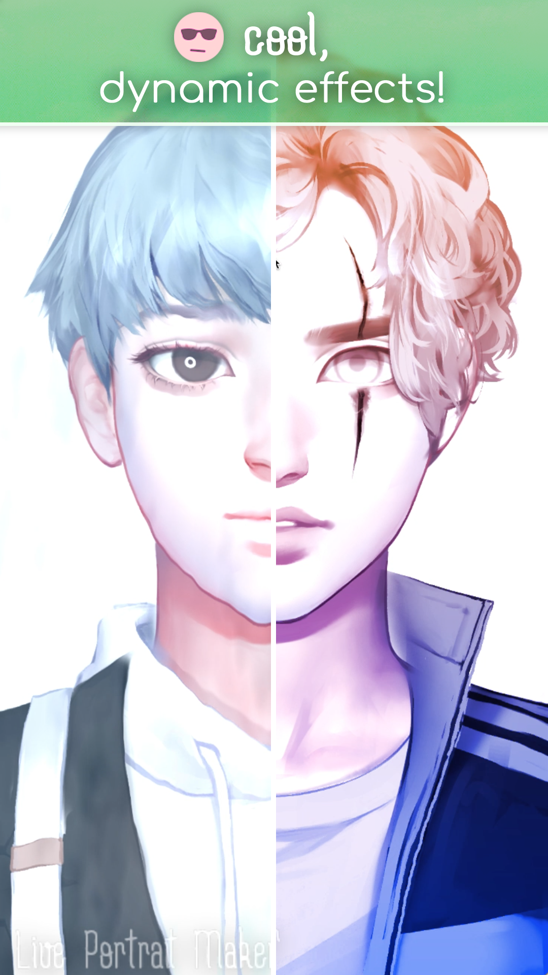 اسکرین شات 4 بازی Live Portrait Maker: Guys