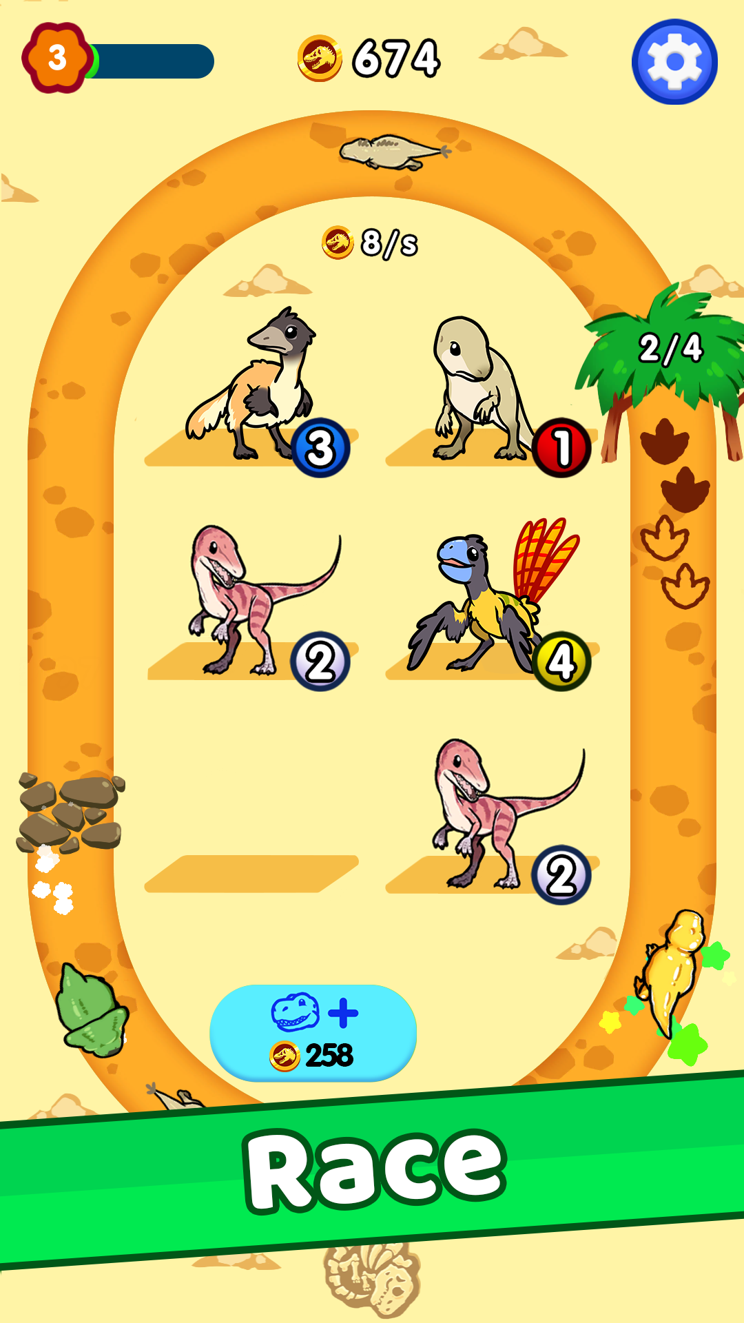 اسکرین شات 2 بازی Merge Dinosaurs