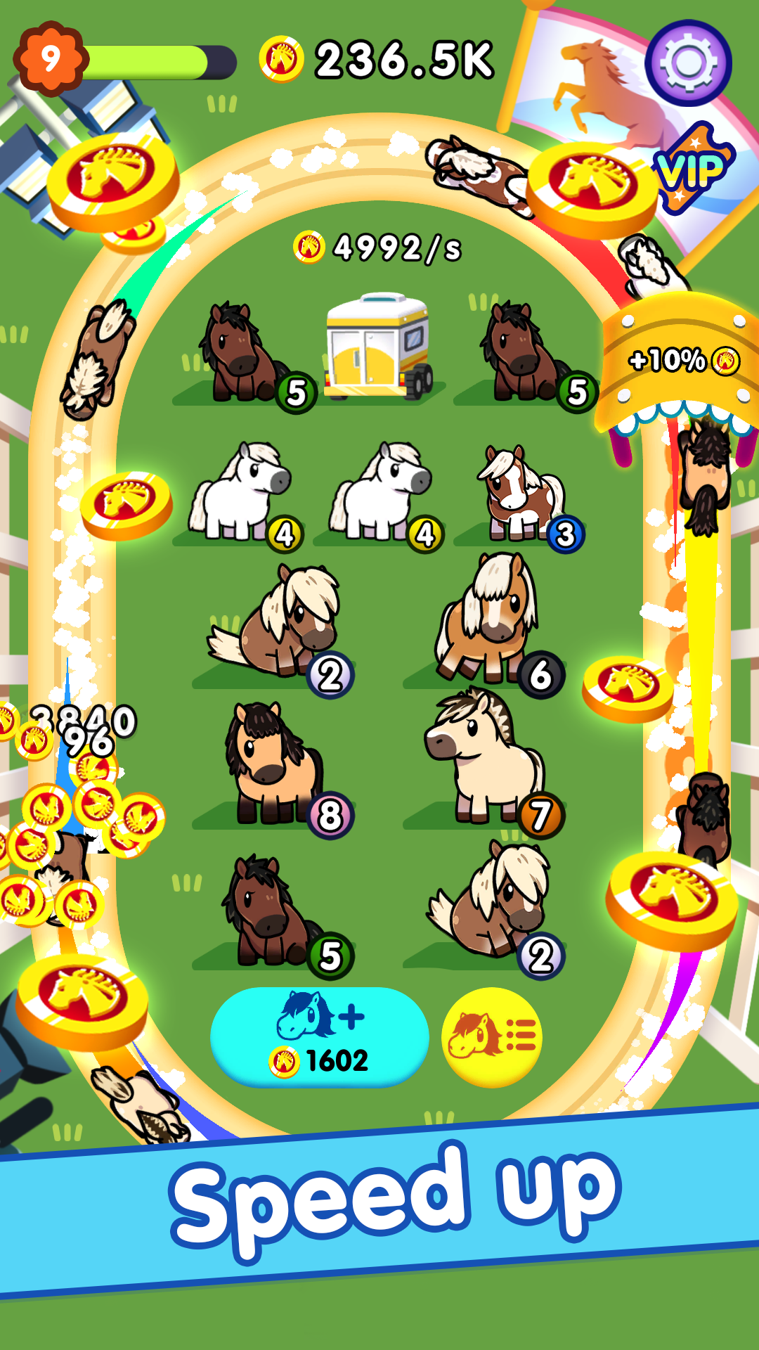 اسکرین شات 4 بازی Idle Horse Racing