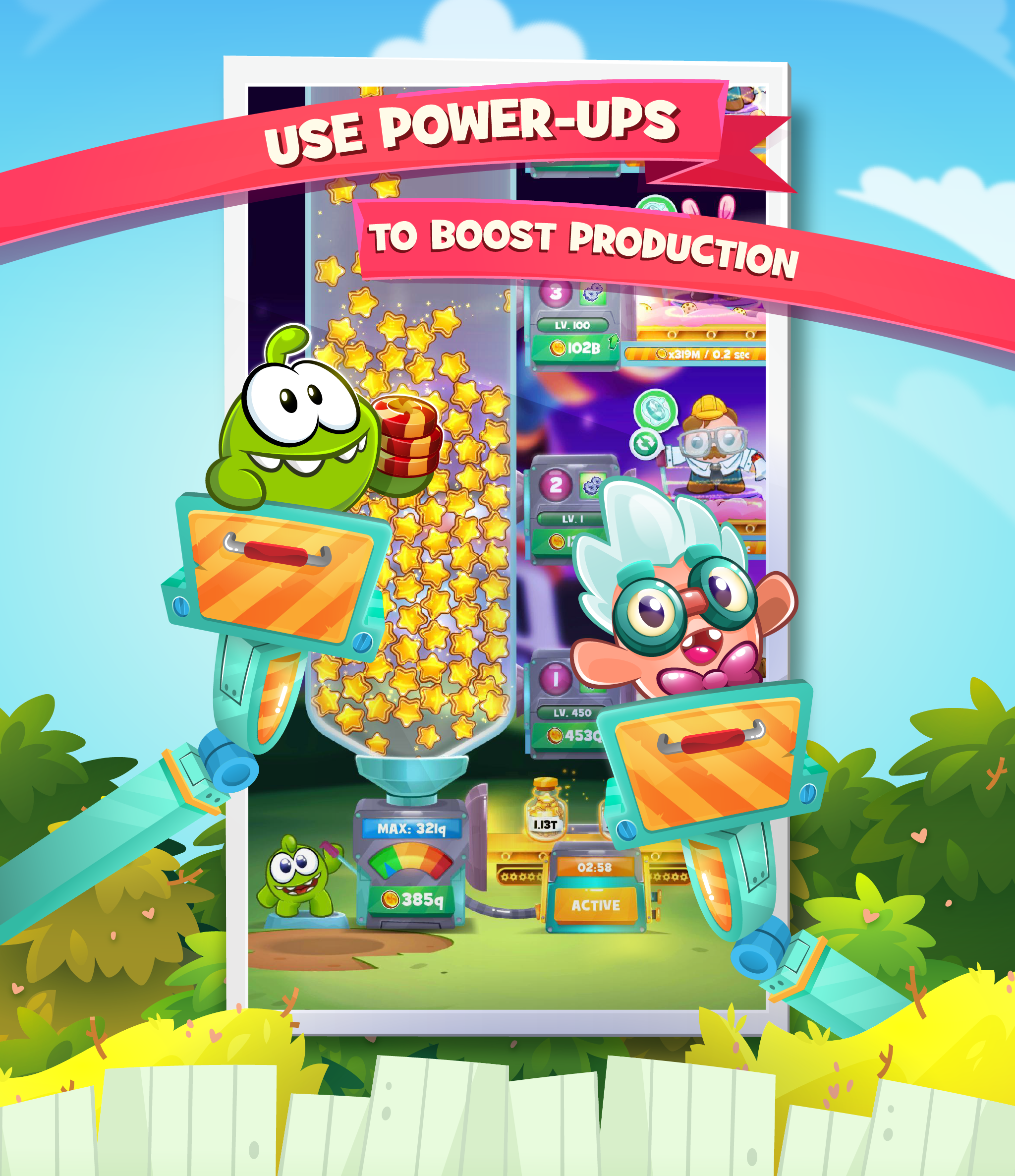 اسکرین شات 2 بازی Om Nom Idle Candy