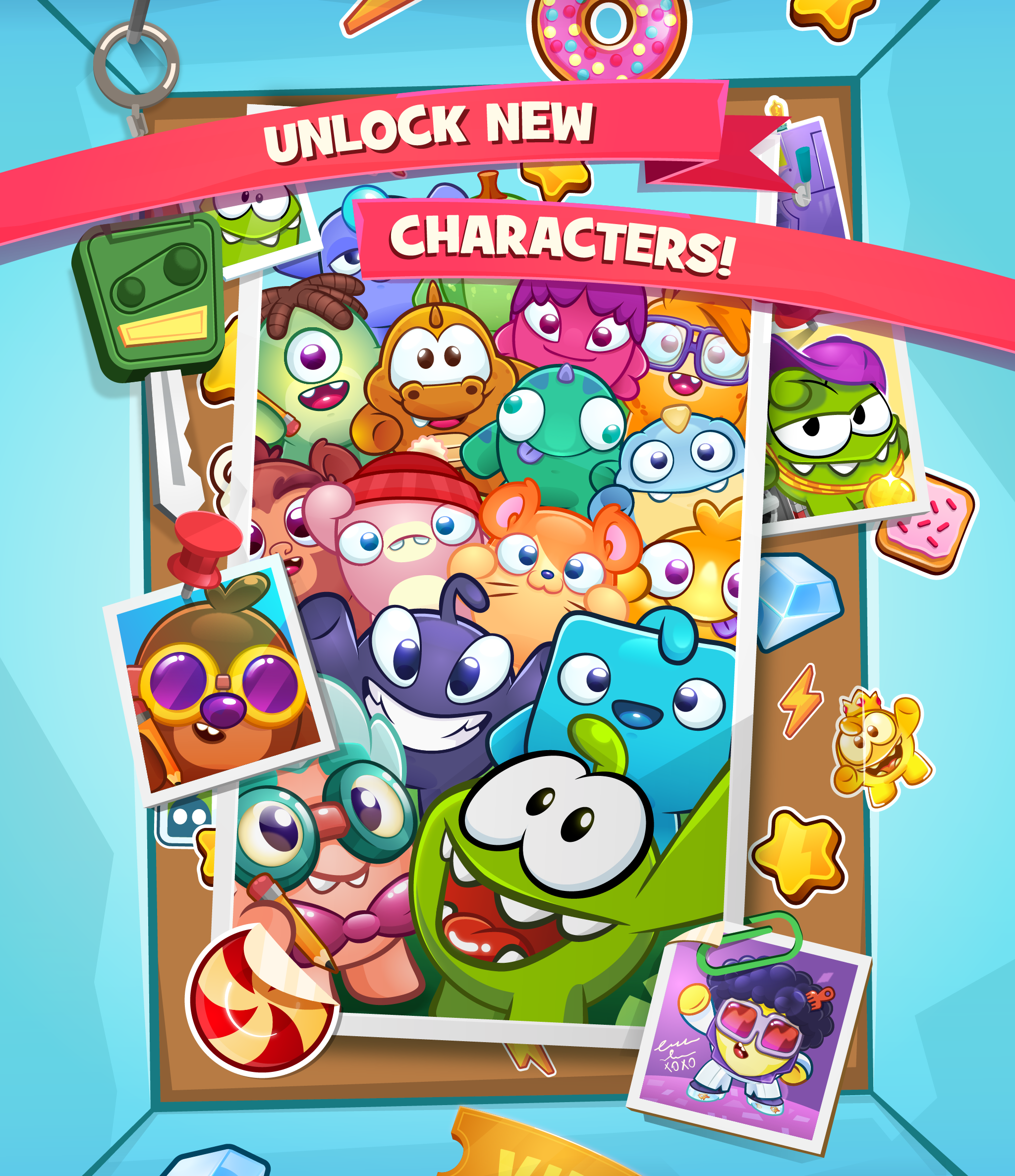 اسکرین شات 4 بازی Om Nom Idle Candy