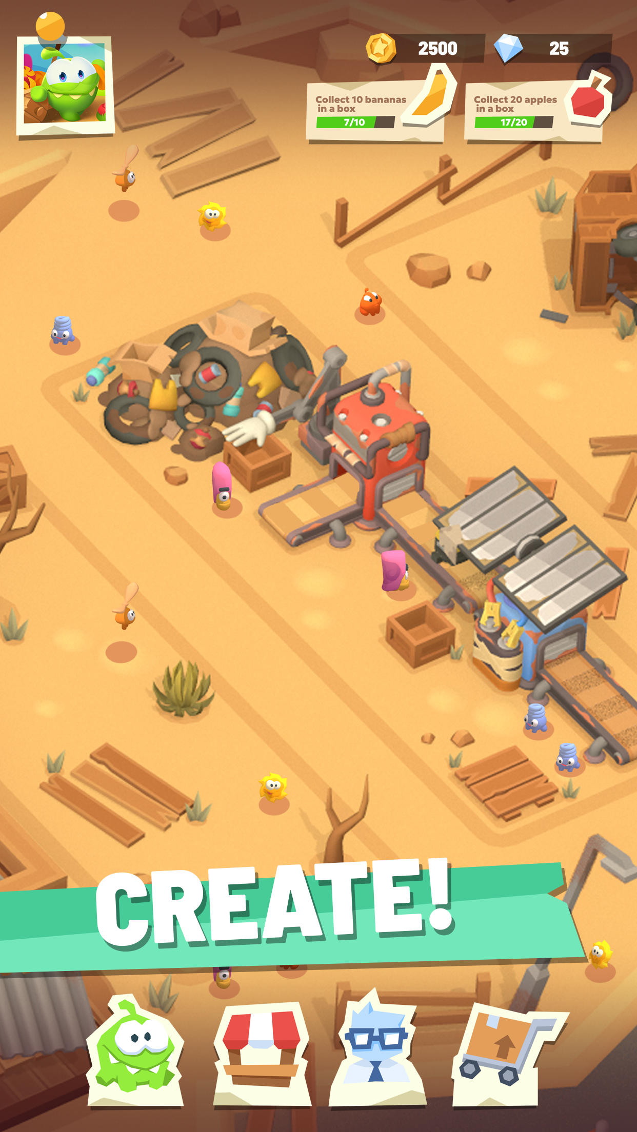 اسکرین شات 1 بازی Om Nom Tycoon