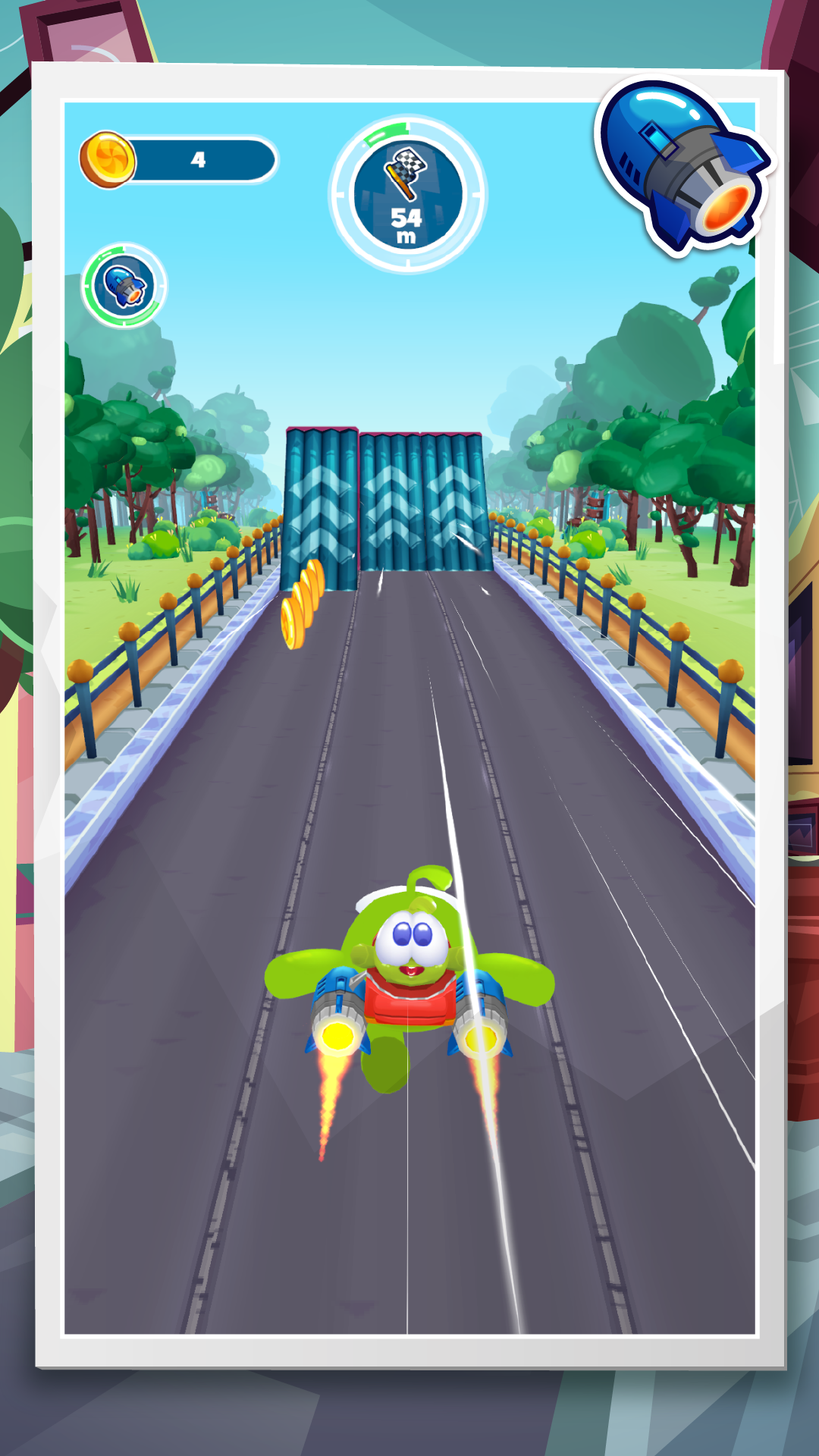اسکرین شات 3 بازی Om Nom Run 3: Speedrun