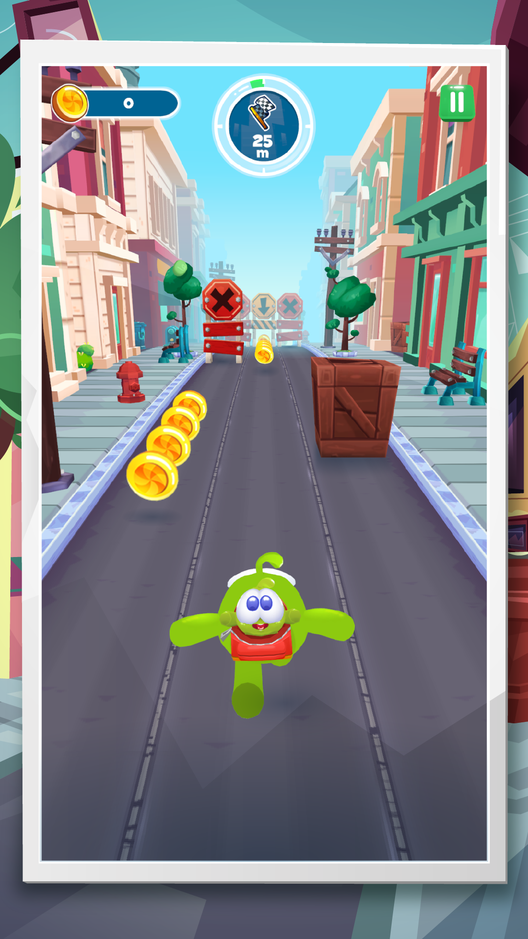 اسکرین شات 2 بازی Om Nom Run 3: Speedrun