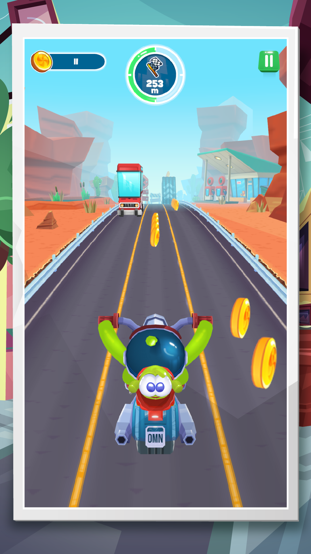 اسکرین شات 6 بازی Om Nom Run 3: Speedrun