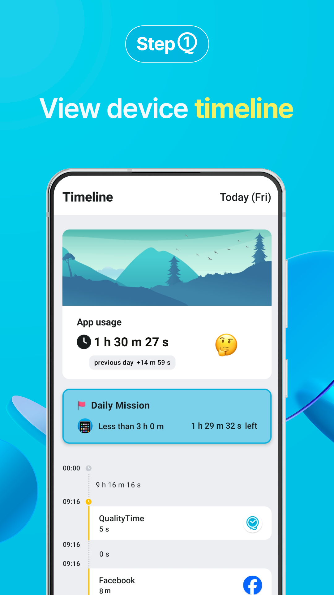 اسکرین شات 2 برنامه QualityTime : Phone Addiction