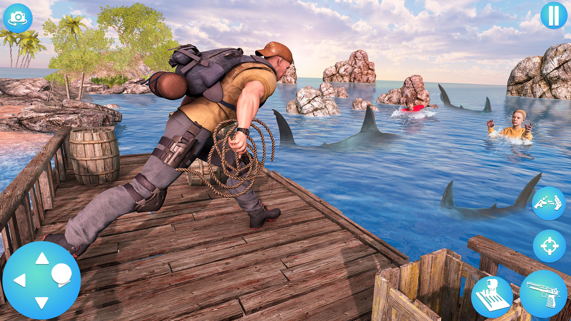 اسکرین شات 3 بازی Fishing Clashes HuntingFish 3d
