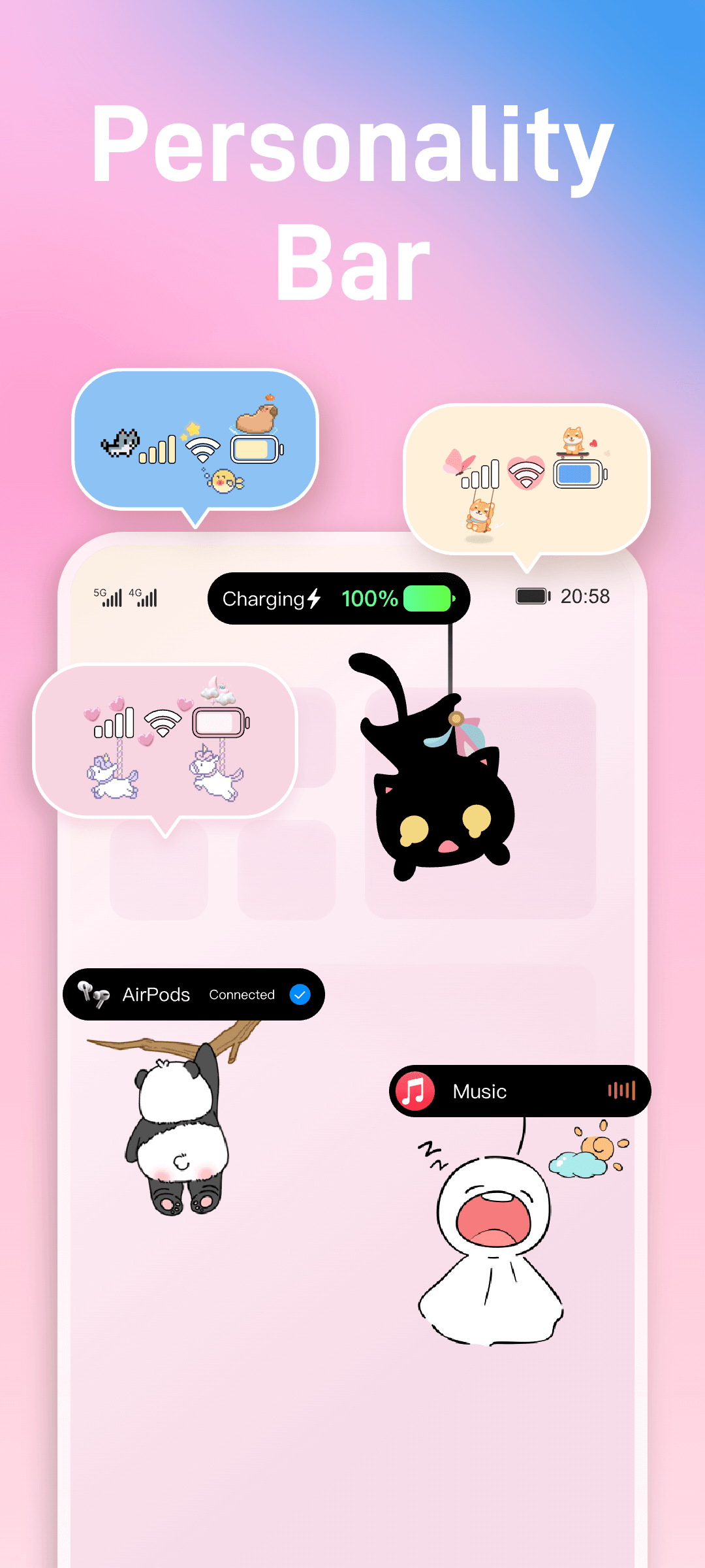 اسکرین شات 4 برنامه iScreen - Widgets & Themes