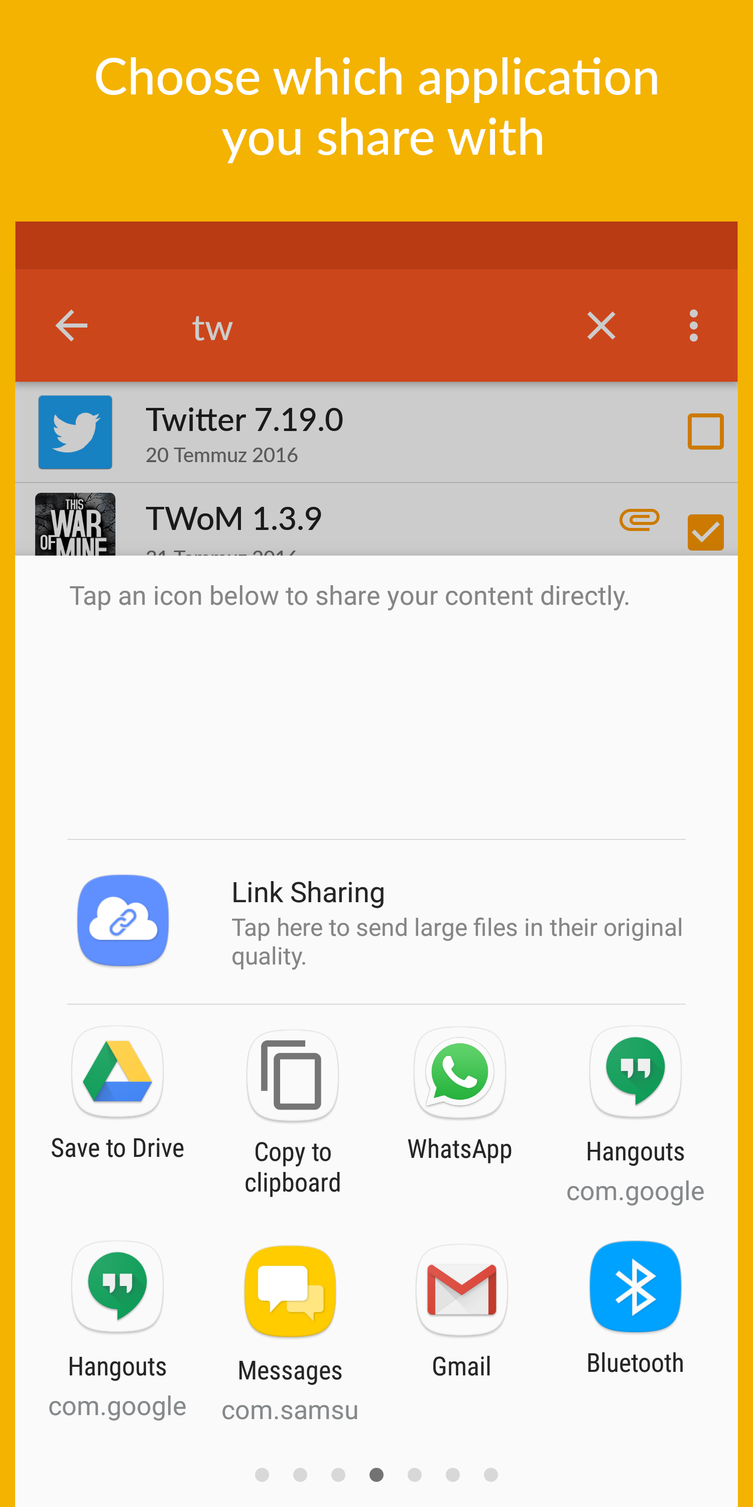 اسکرین شات 4 برنامه App Sharer+