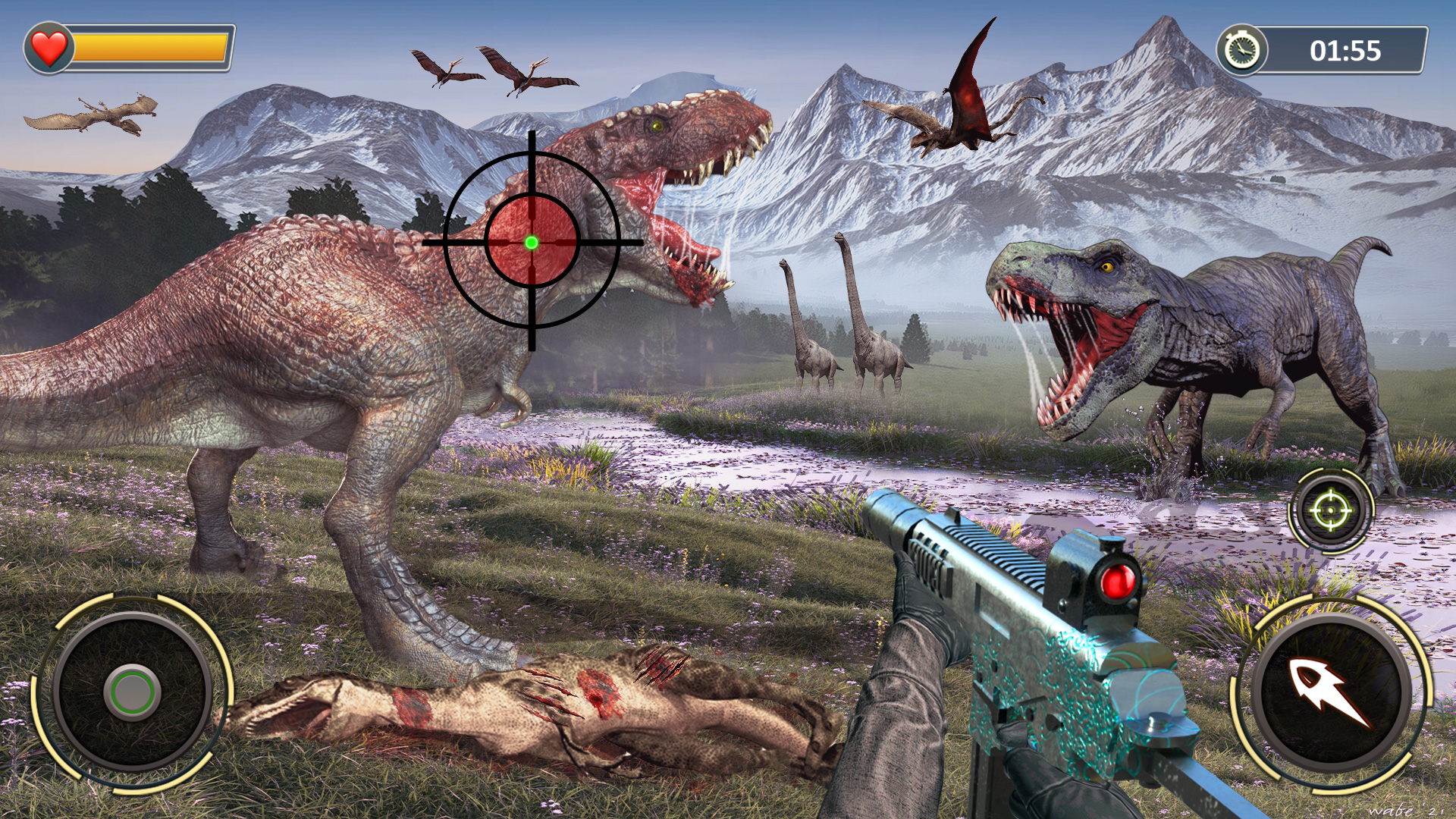 اسکرین شات 3 بازی Dinosaurs Hunter 3D