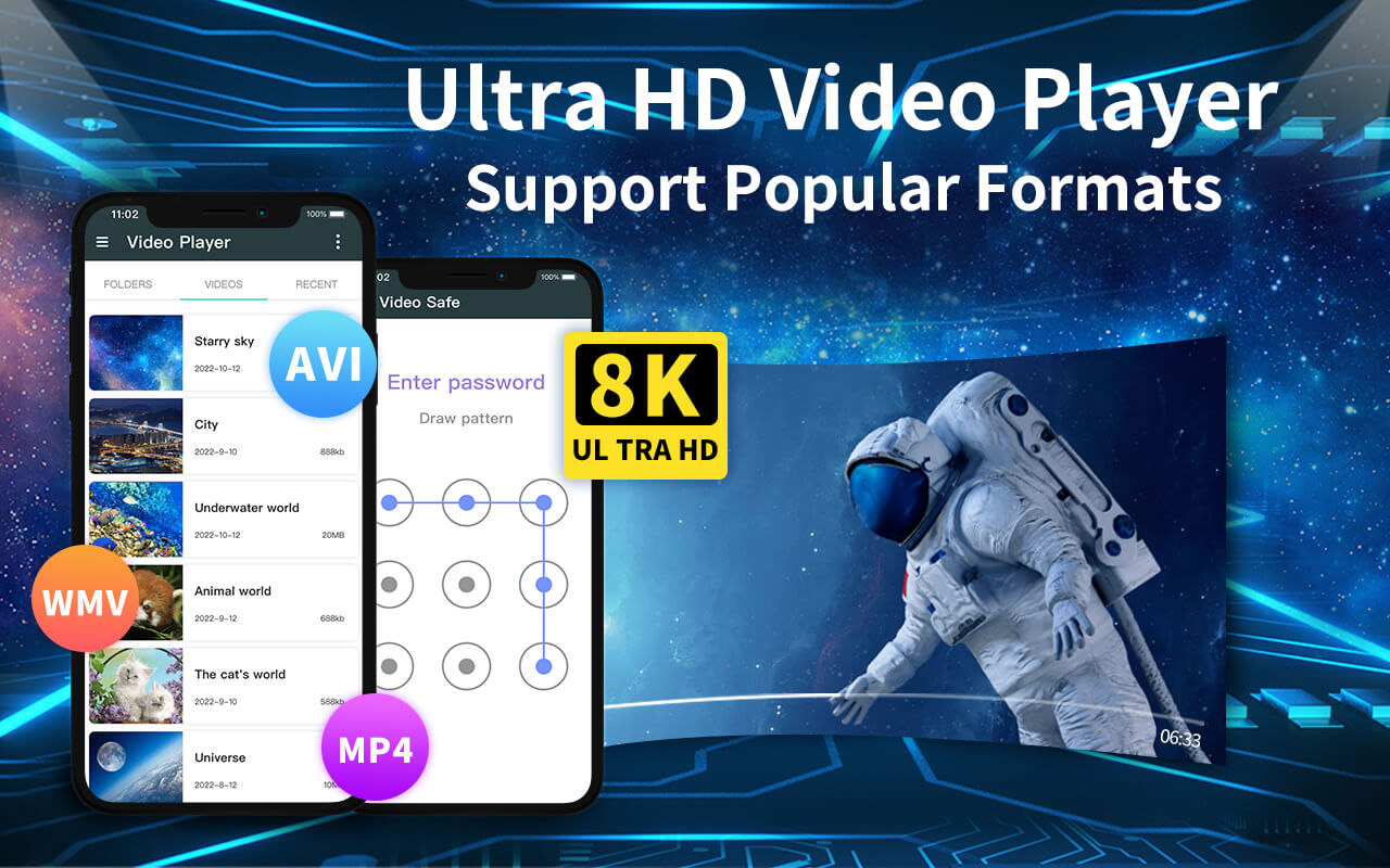 اسکرین شات 1 برنامه Video Player for Android