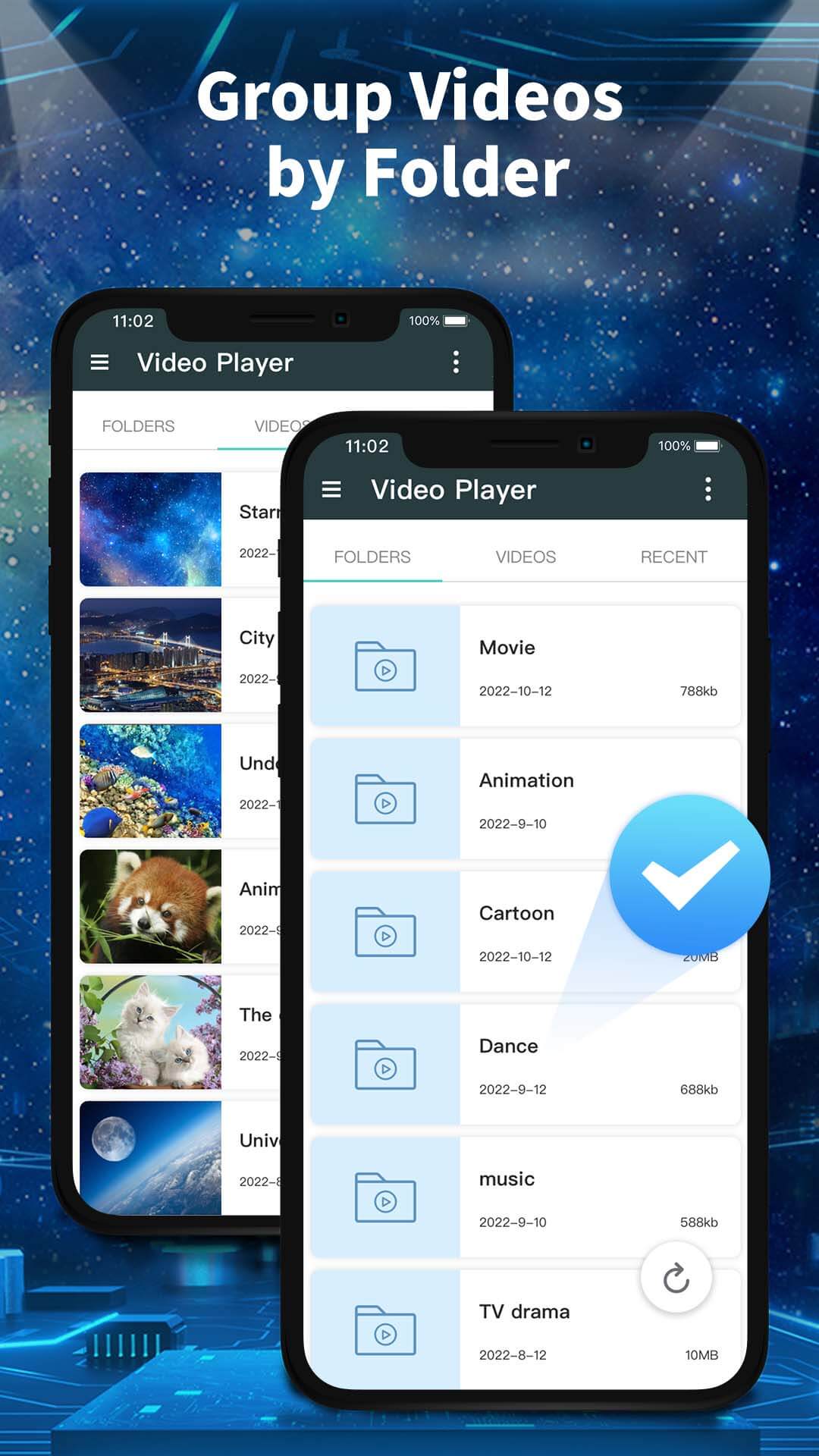 اسکرین شات 8 برنامه Video Player for Android